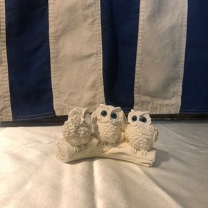 Speak Hear See No Evil | Greek Owl Statue